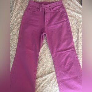 Lola Pink Denim Mom Flare Jeans